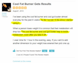 Gut Buster fat freezing stomach wrap